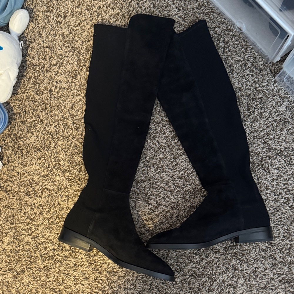 Stuart Weitzman Black Over-the-Knee Boots